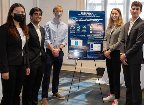 Driveway team during their poster presentation.